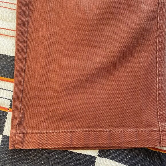 Universal Thread Rust Colored Wide Leg Cropped Denim Jeans. Size 4/27. Boho. - Picture 5 of 13